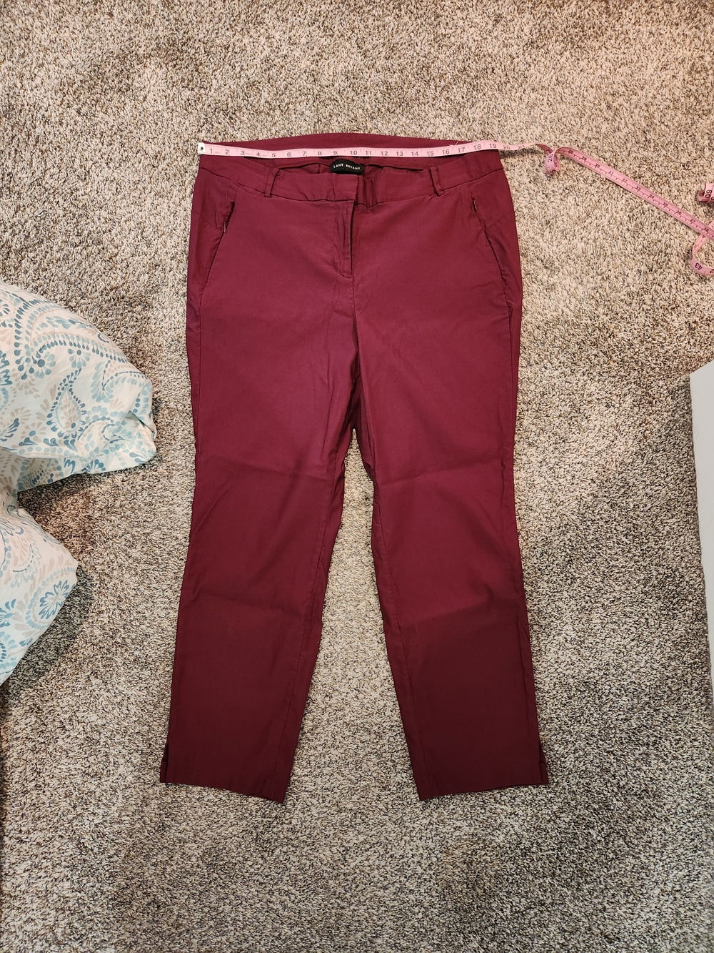 Lane Bryant Maroon Slim Ankle Pants Size 20